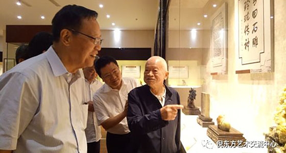 十二屆人大常委會副委員長張寶文一行參觀安特集團(tuán)?倪東方藝術(shù)博物館