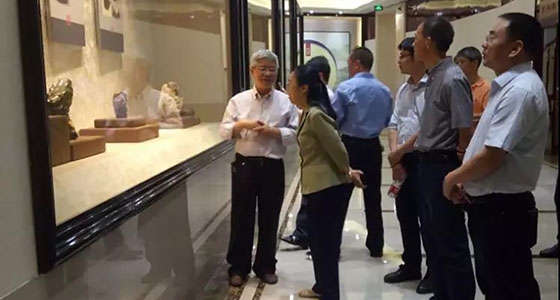 浙江省民政廳計時華副廳長一行參觀安特集團(tuán)·倪東方藝術(shù)博物館